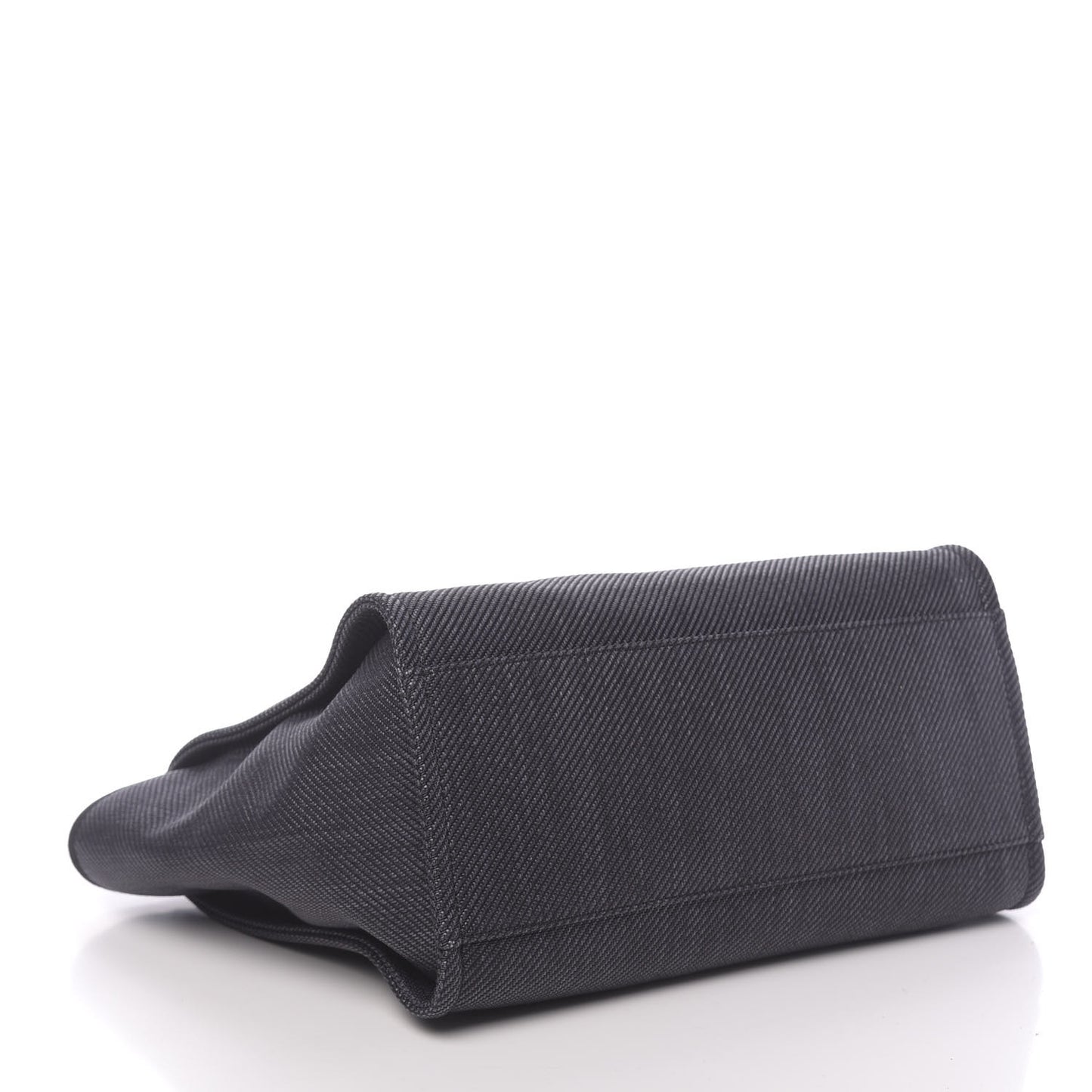 Mixed Fibers Calfskin Medium Deauville Tote Black
