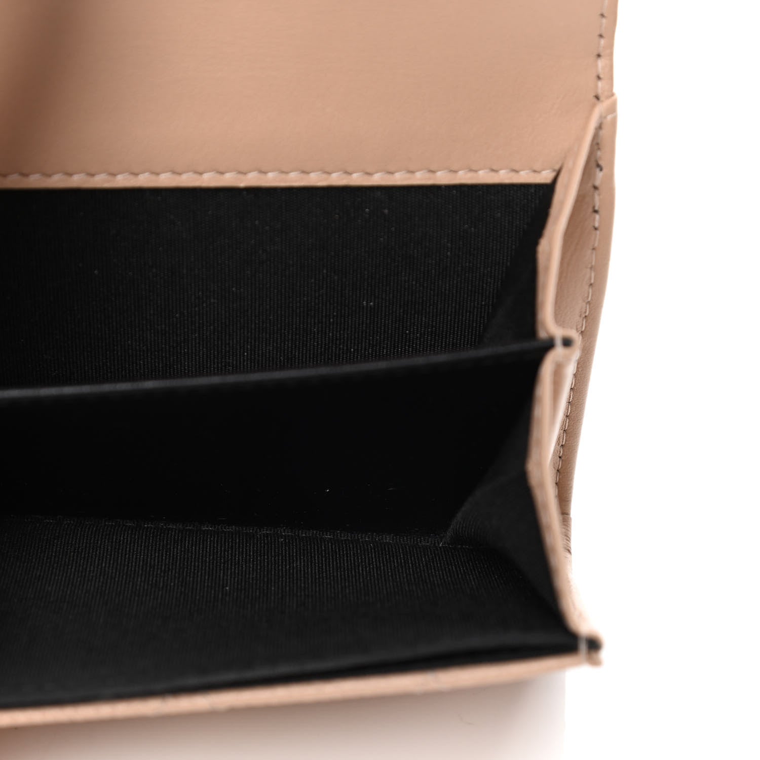 Chanel Caviar Quilted Filigree Flap Card Holder Beige Black 4 of 5