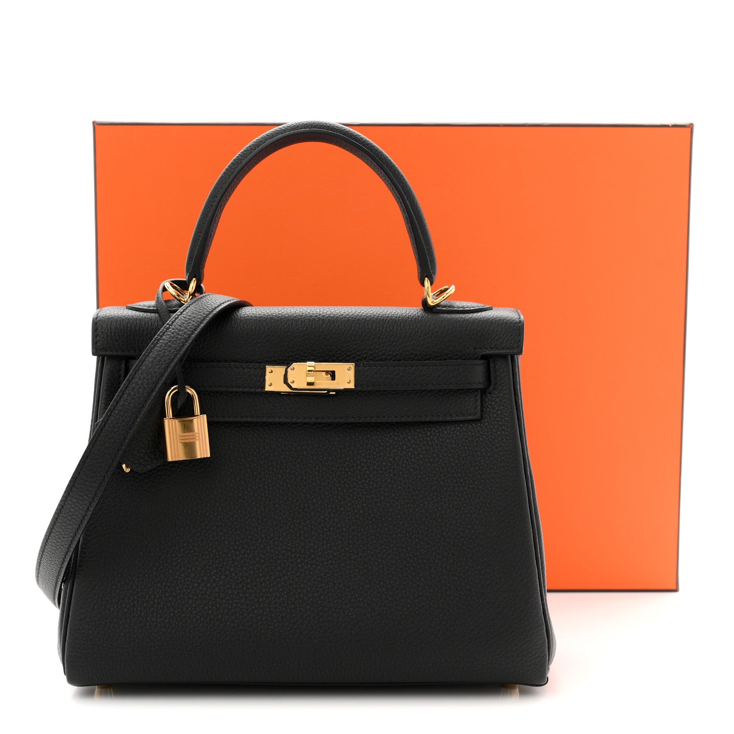 Hermes Togo Kelly Retourne 25 Black 11 of 11