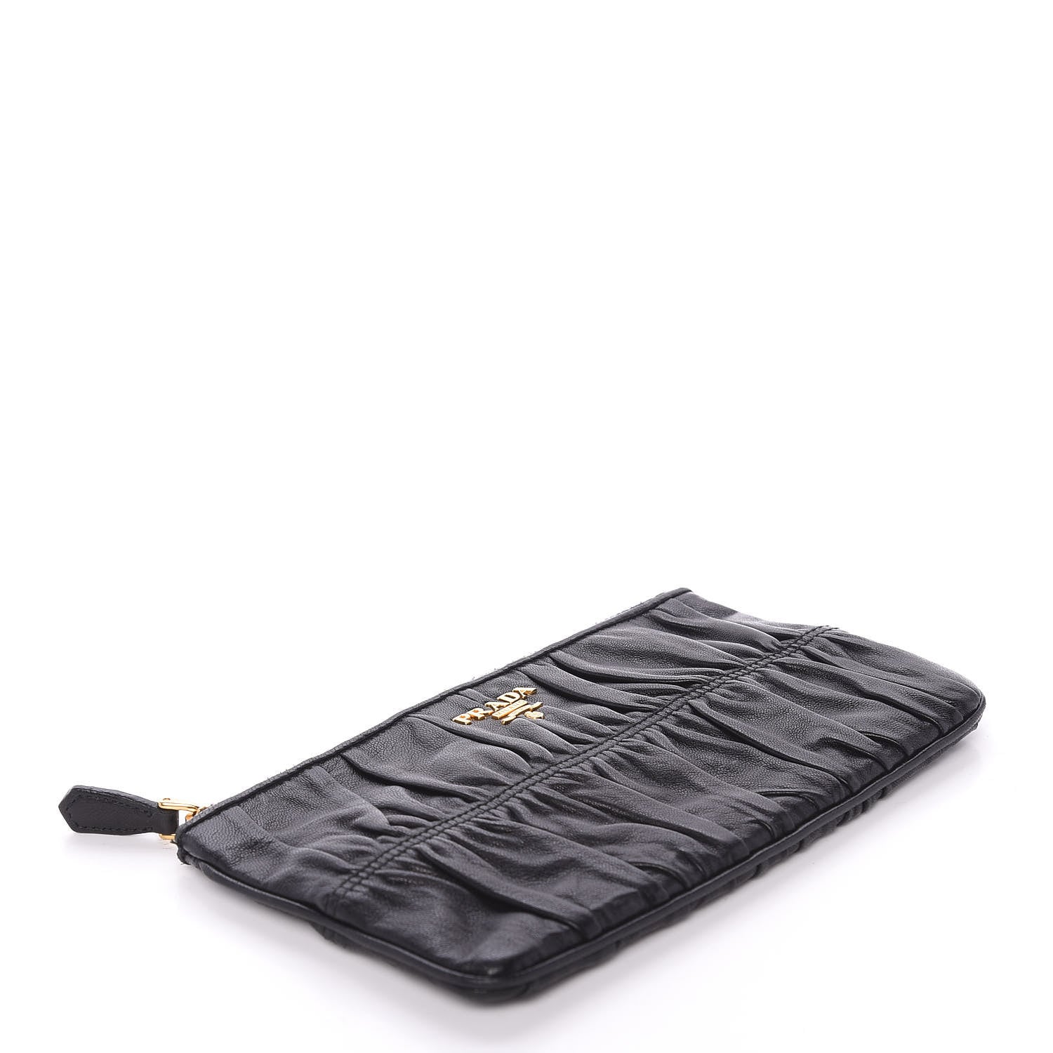 Prada Nappa Gaufre Pouch Black 5 of 11