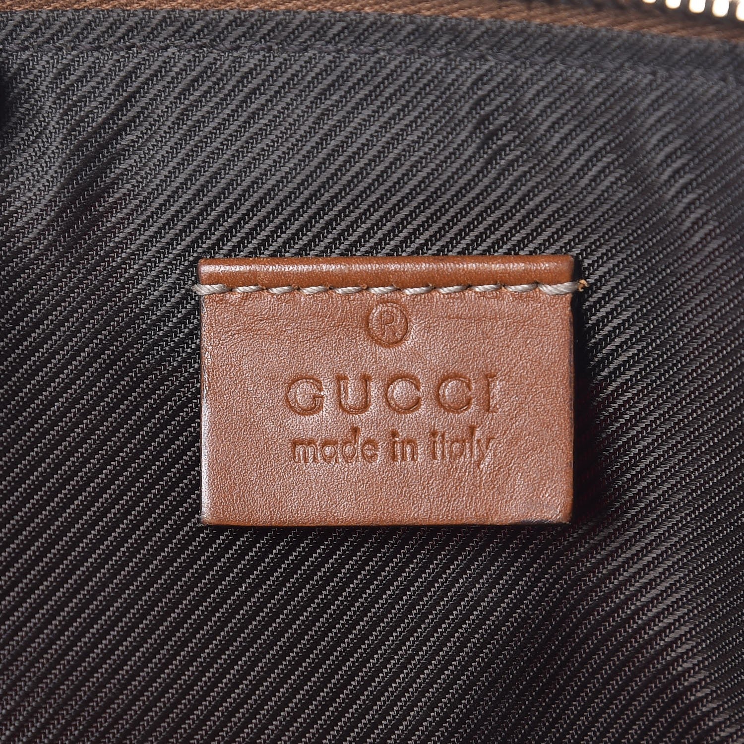 Gucci Nylon Monogram Zip Top Pouch Red 6 of 11