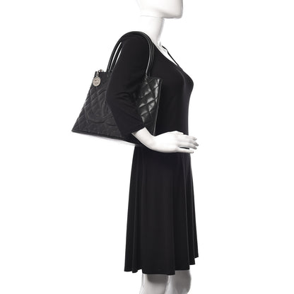 Chanel Caviar Quilted Medallion Tote Black 2 of 15