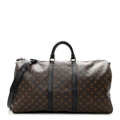 Louis Vuitton Monogram Macassar Keepall Bandouliere 55 1 of 11