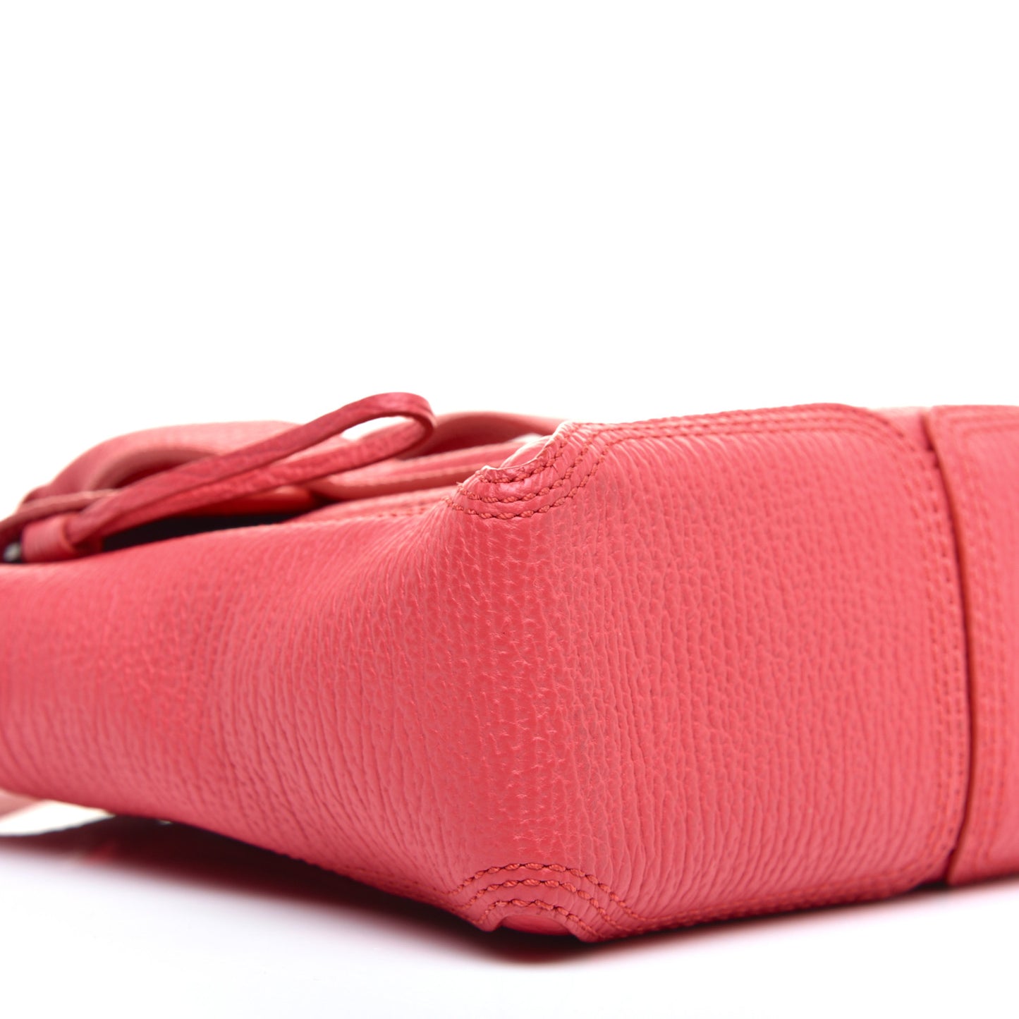 Textured Calfskin Mini Pashli Satchel Raspberry