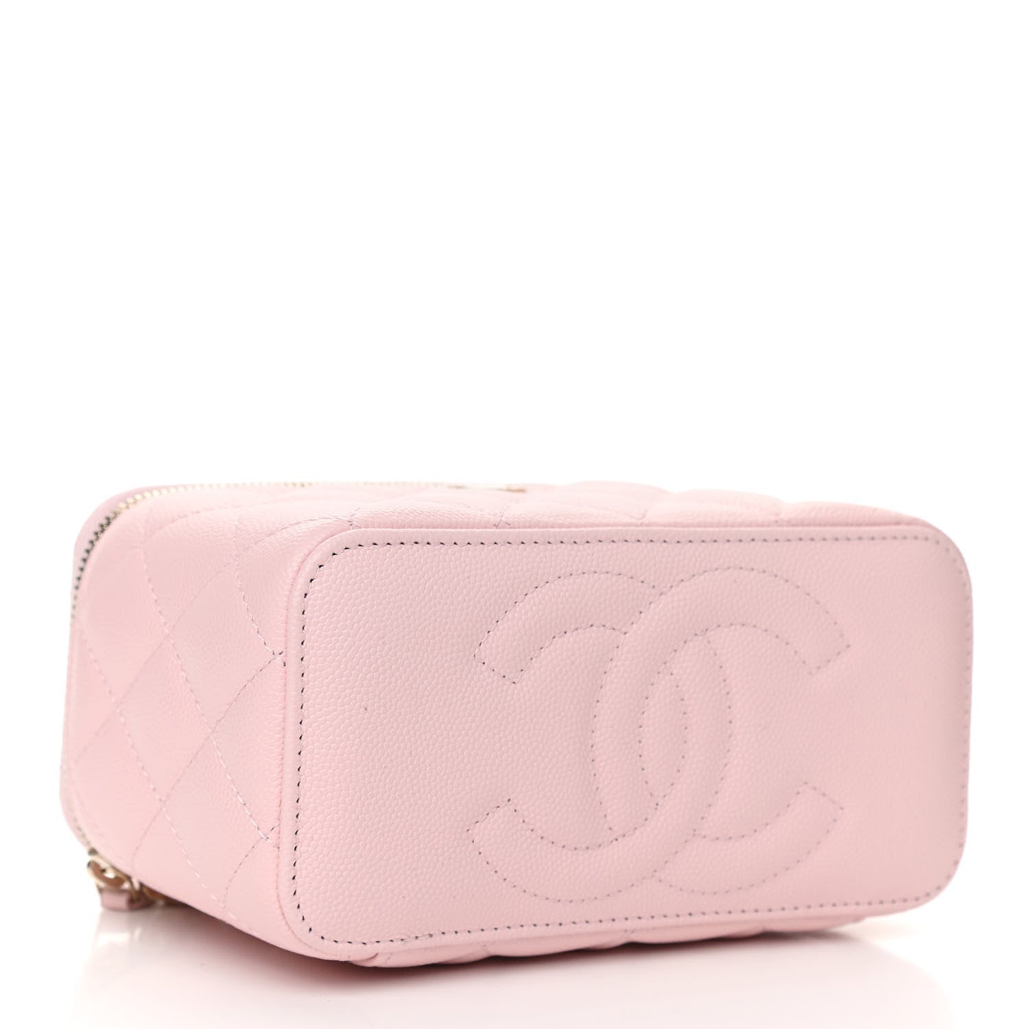 Chanel Caviar Quilted Small Vanity Case With Chain Light Pink 4 of 11