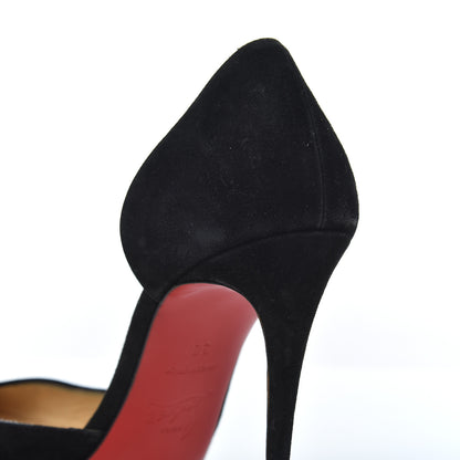 Christian Louboutin Veau Velours Iriza 100 Pumps 38 Black 10 of 22