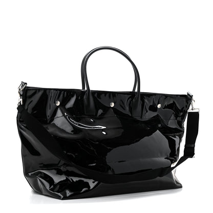 Saint Laurent Patent Calfskin Rive Gauche Maxi Tote Black 3 of 12