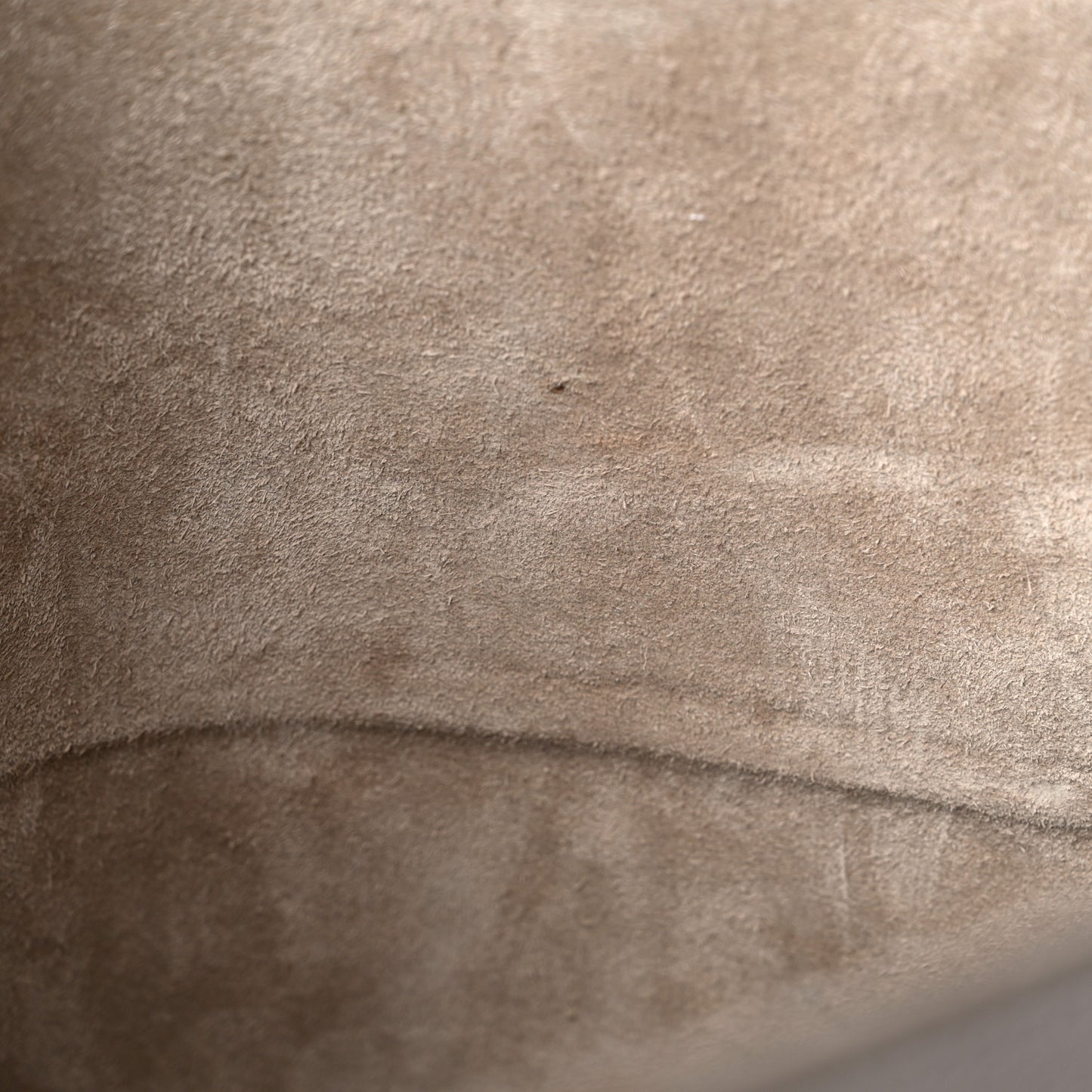 Soft Grained Calfskin Sangle Bucket Bag Taupe