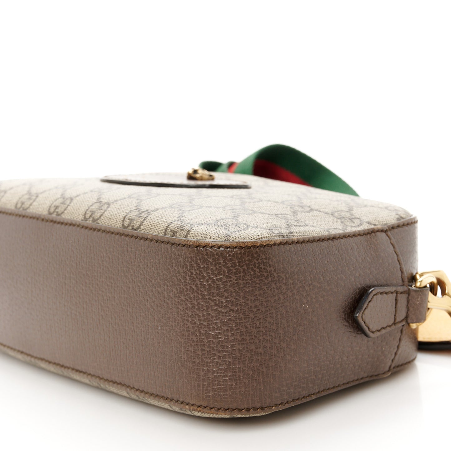 GG Supreme Monogram Web Neo Vintage Shoulder Bag Beige New Acero Crop