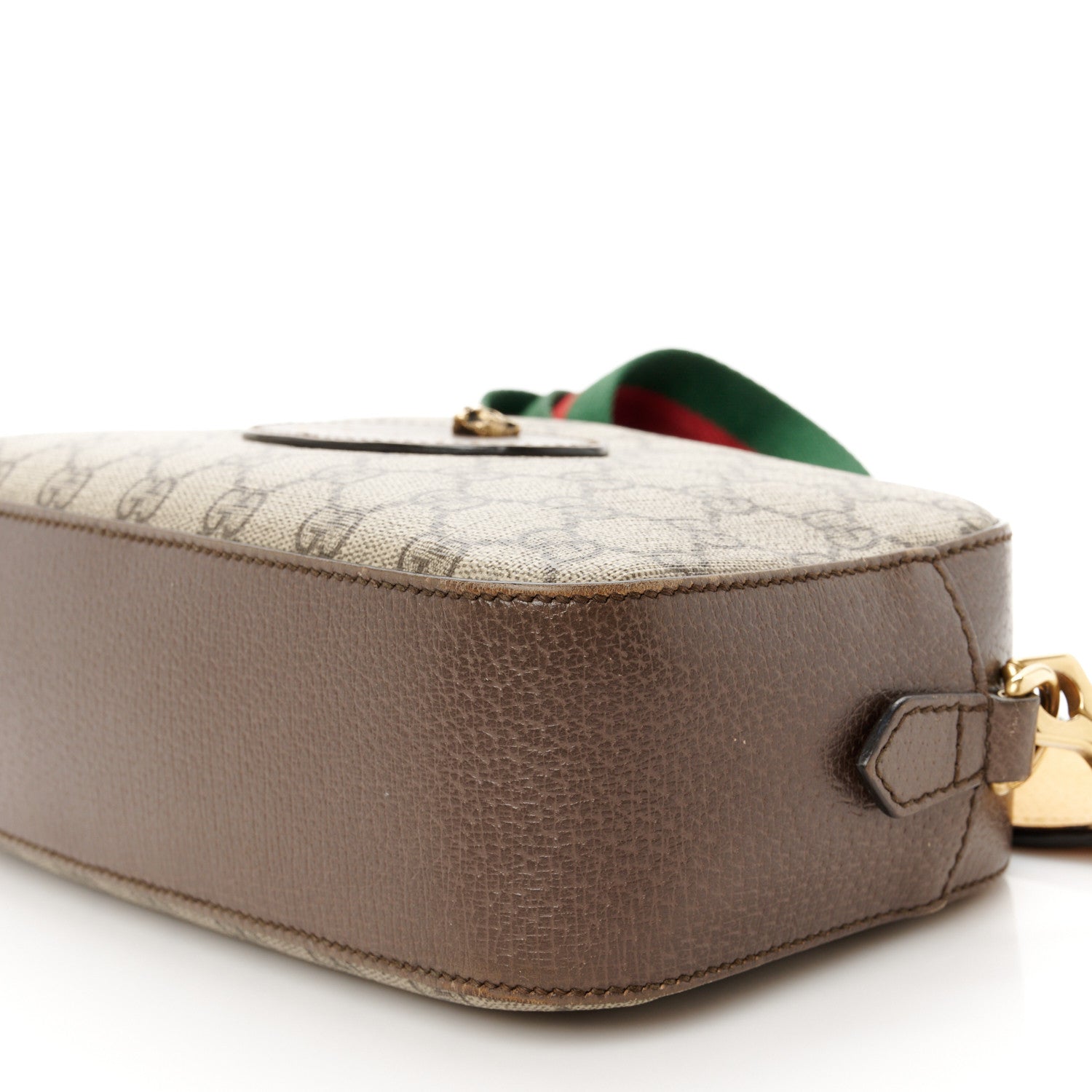 Gucci GG Supreme Monogram Web Neo Vintage Shoulder Bag Beige New Acero Crop 11 of 14
