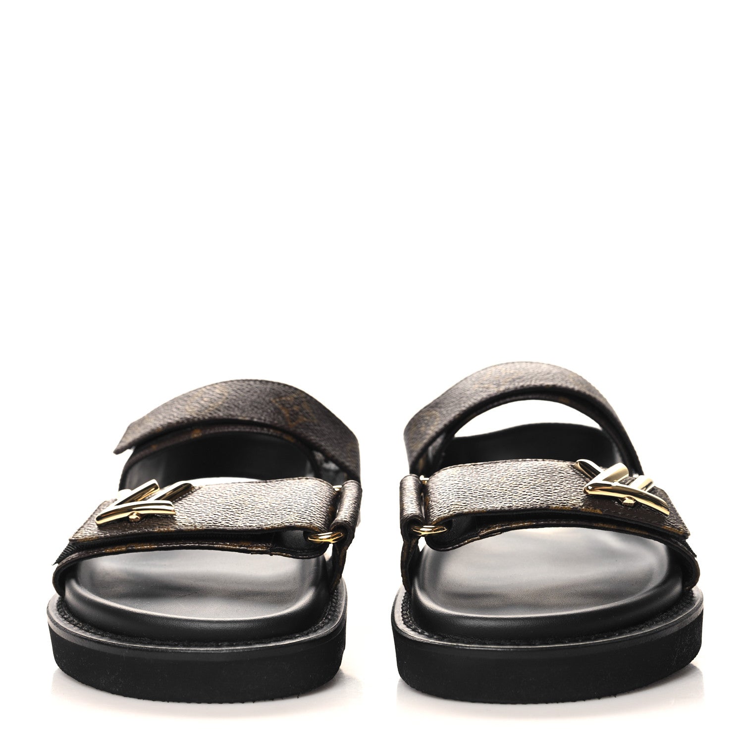 Louis Vuitton Monogram LV Sunset Comfort Flat Sandals 38 Cacao Brown 3 of 9