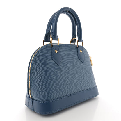 Louis Vuitton Epi Alma BB Denim Blue 3 of 10