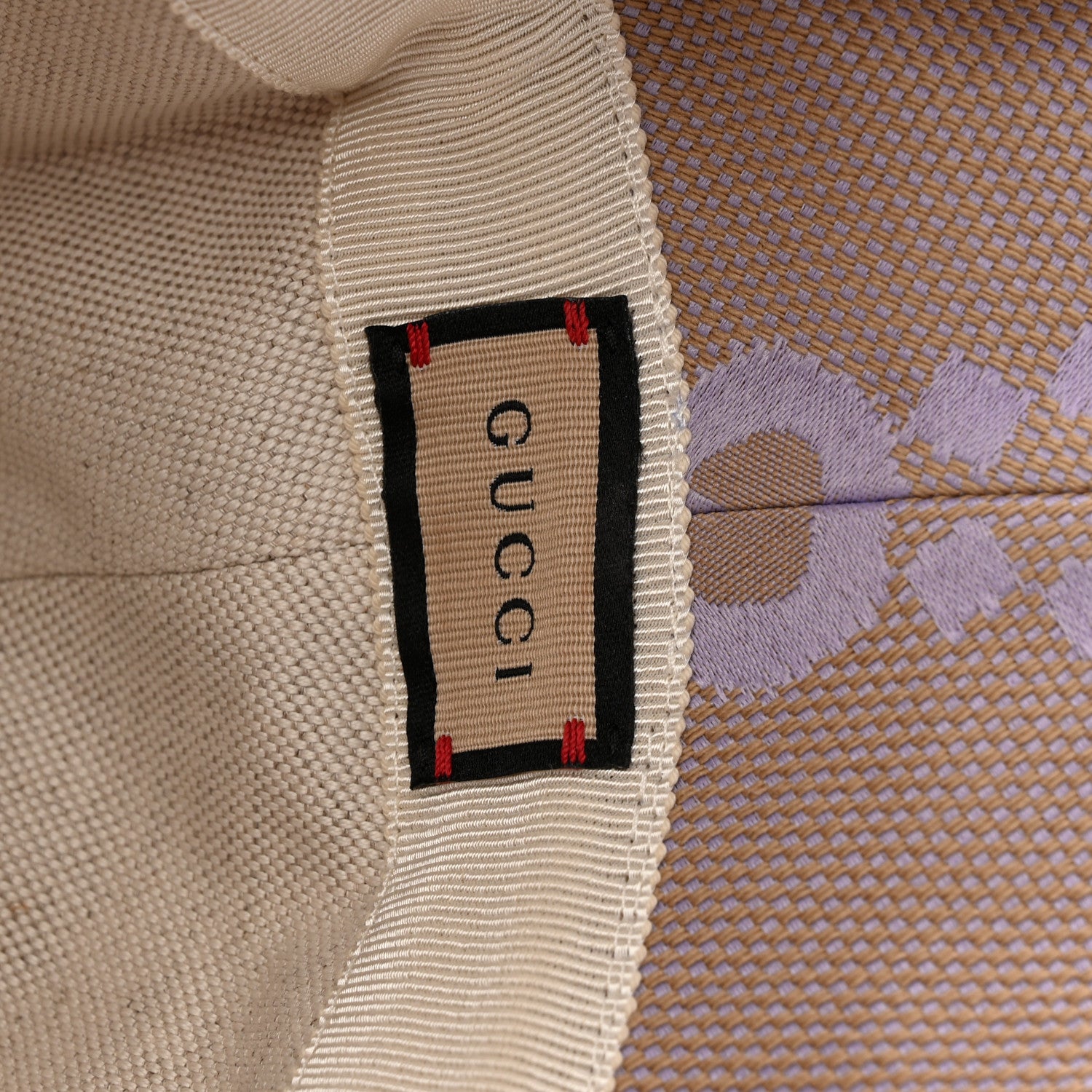 Gucci Monogram Jumbo GG Mosteria Bucket Hat L Beige Lapis 8 of 10