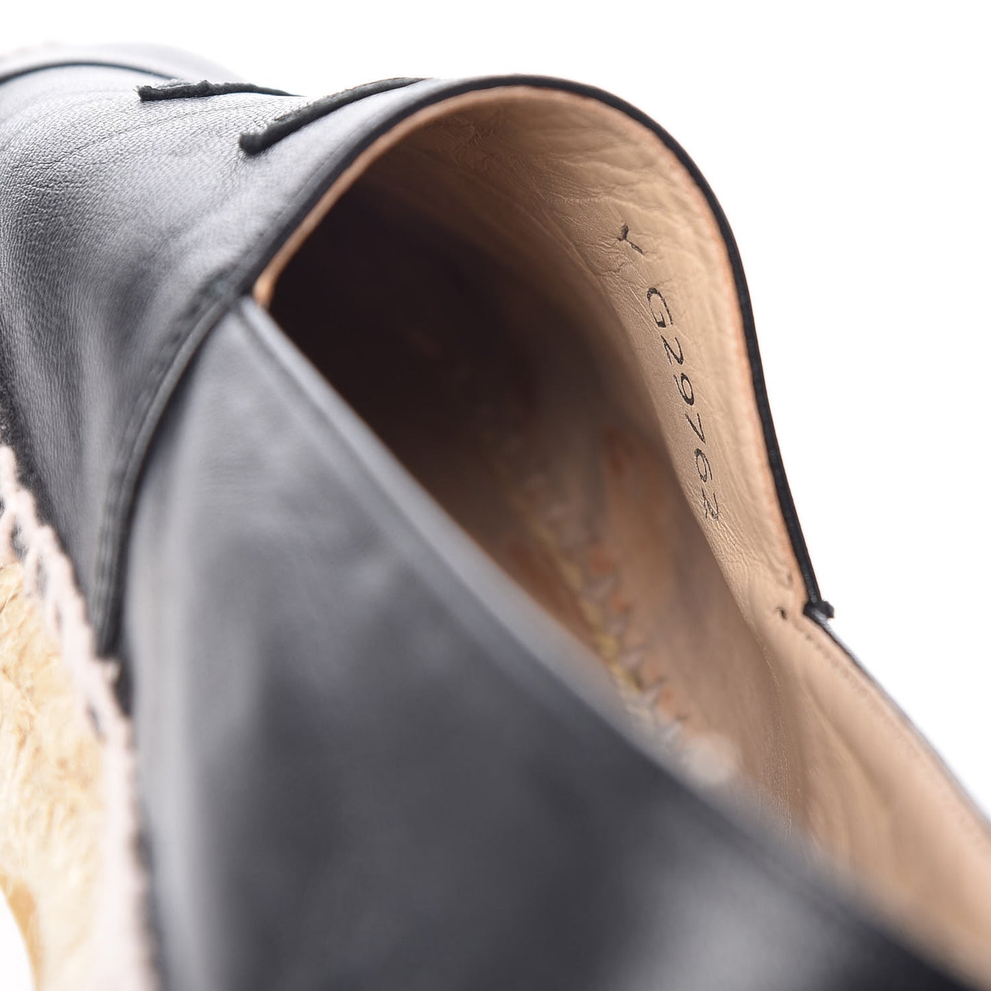 Lambskin CC Espadrilles 37 Black