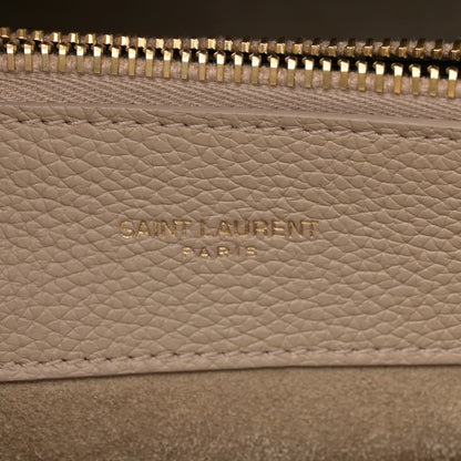 Saint Laurent Grained Calfskin Baby Sac De Jour Souple Sea Salt 7 of 12