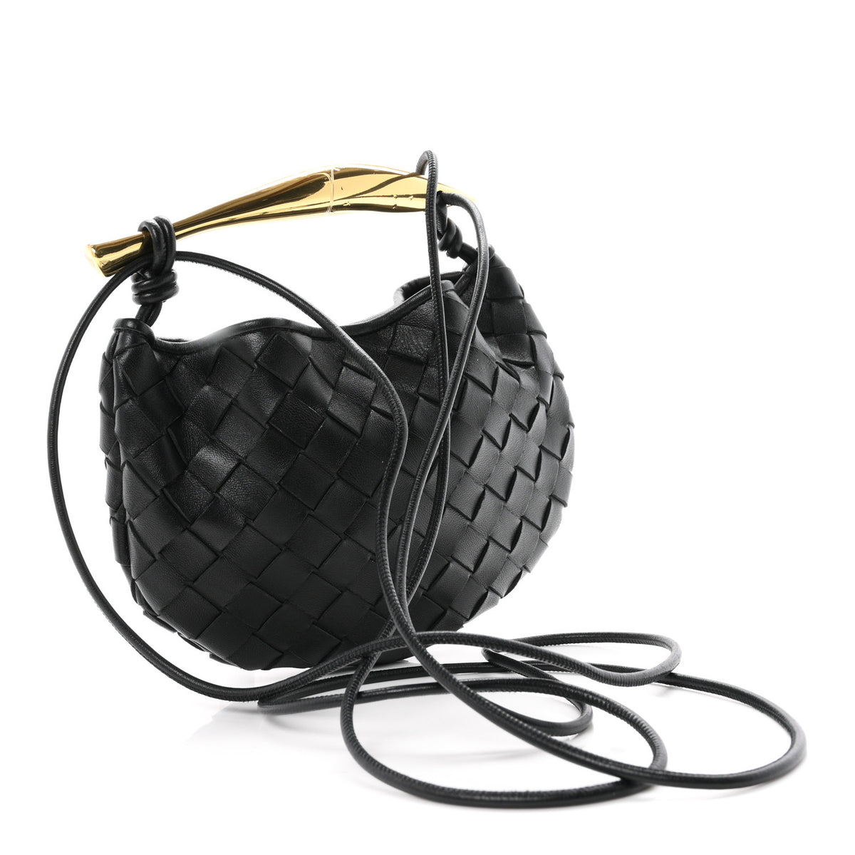 Bottega Veneta Nappa Intrecciato Mini Sardine Bag Black 3 of 9