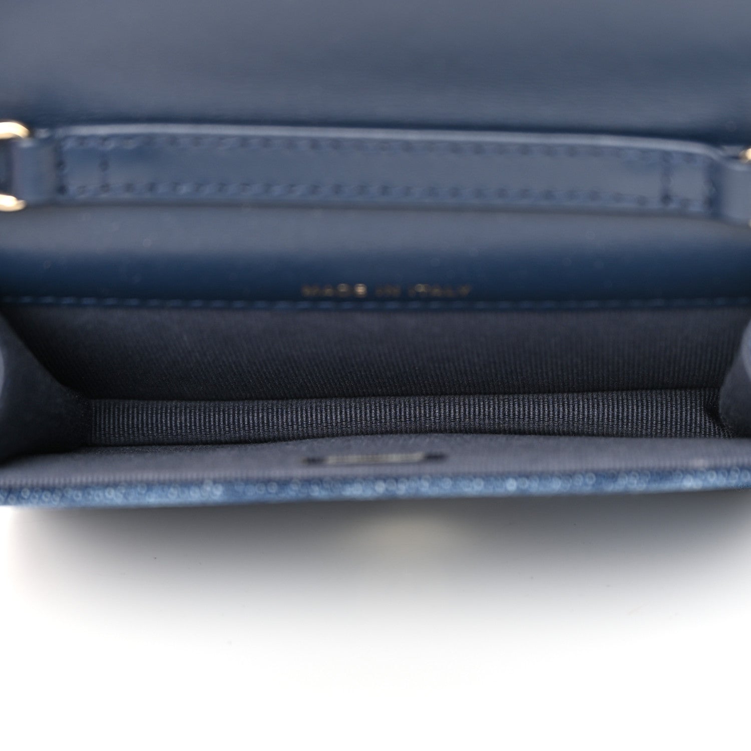 Chanel Denim Printed Belt Bag Dark Blue 5 of 11