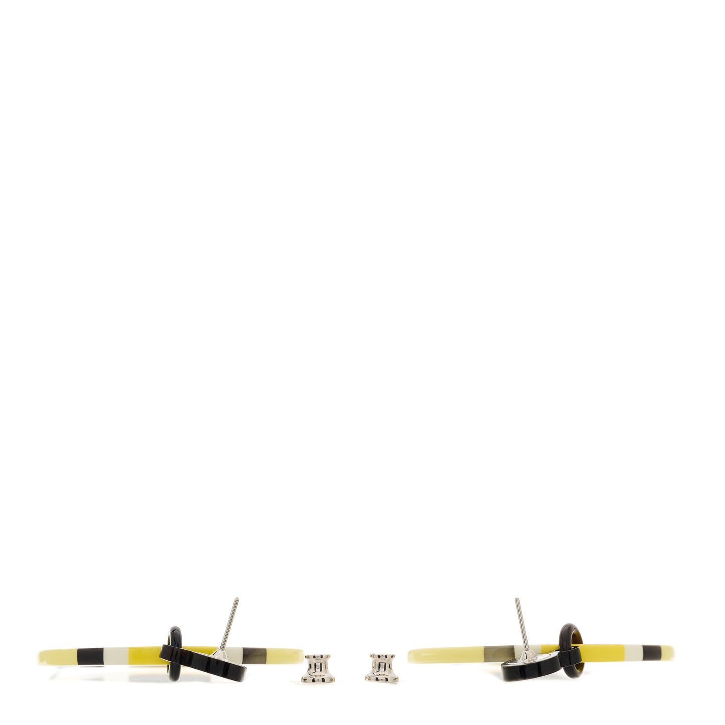 Lacquered Horn H Equipe Earrings