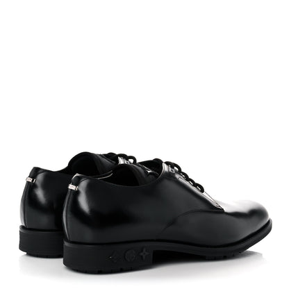 Louis Vuitton Calfskin Mens Formal Derby Shoes 10.5 Black 4 of 9