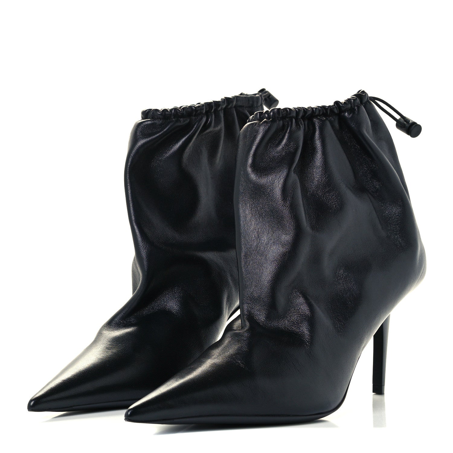 Balenciaga Smooth Nappa Scrunch Booties 38 Black 2 of 10