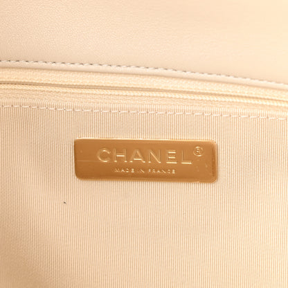 Chanel Lambskin Quilted Large Chanel 19 Flap Light Beige 5 of 9