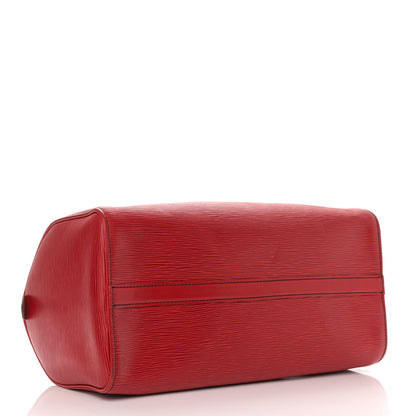 Louis Vuitton Epi Speedy 35 Castillan Red 5 of 16