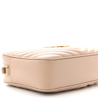 Saint Laurent Calfskin Matelasse Monogram Lou Camera Bag Dark Beige 9 of 14