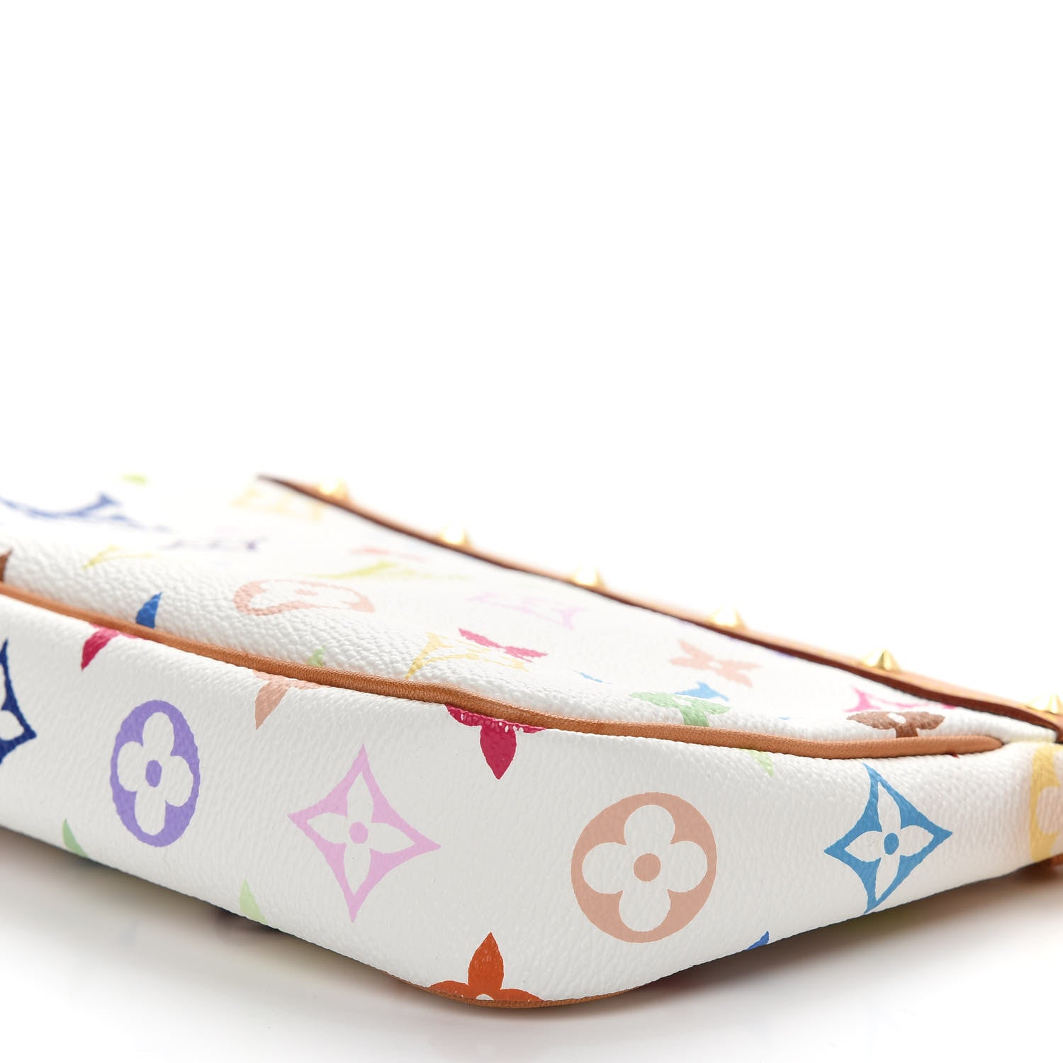 Louis Vuitton Monogram Multicolor Pochette Accessories White 9 of 10