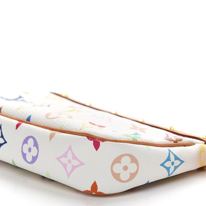 Louis Vuitton Monogram Multicolor Pochette Accessories White 9 of 10
