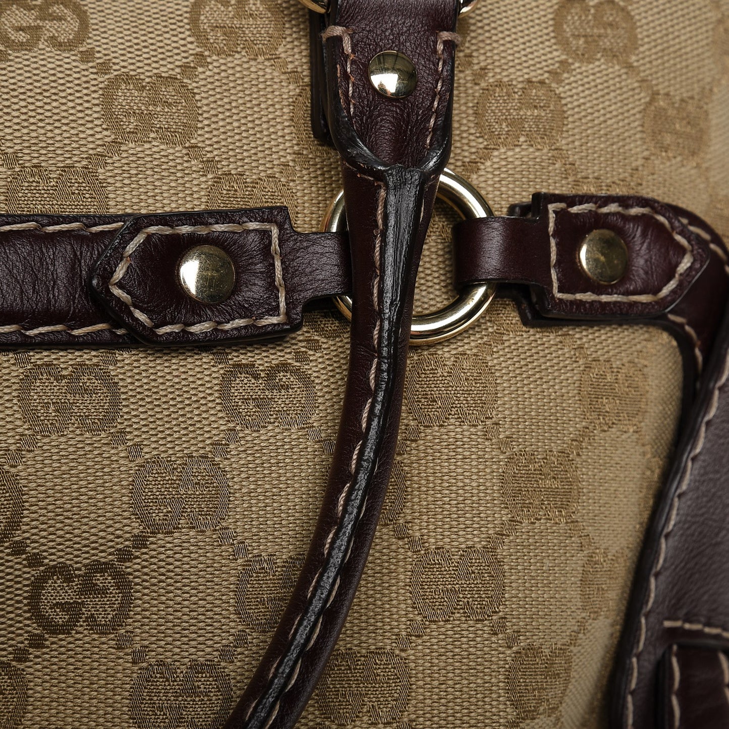 Monogram Medium Horsebit Nail Boston Brown