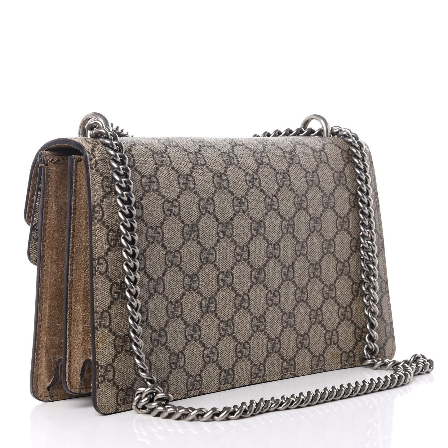 GG Supreme Monogram Small Dionysus Shoulder Bag Taupe
