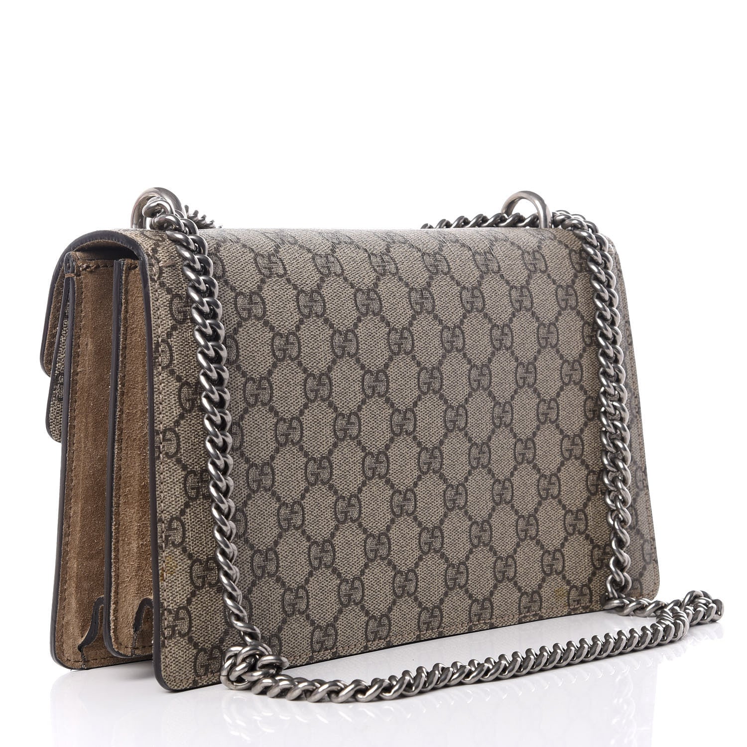 Gucci GG Supreme Monogram Small Dionysus Shoulder Bag Taupe 2 of 8