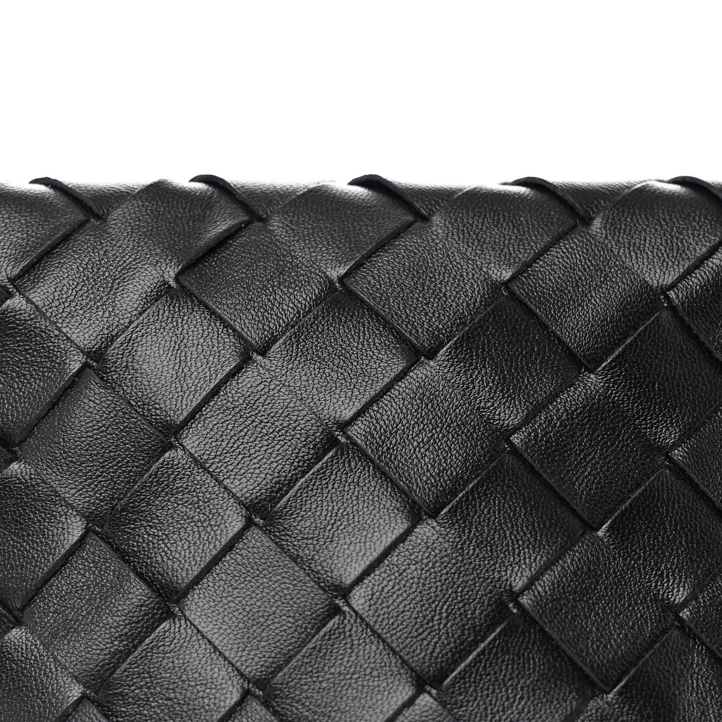 Calfskin Nappa Intrecciato Candy Wallace Black
