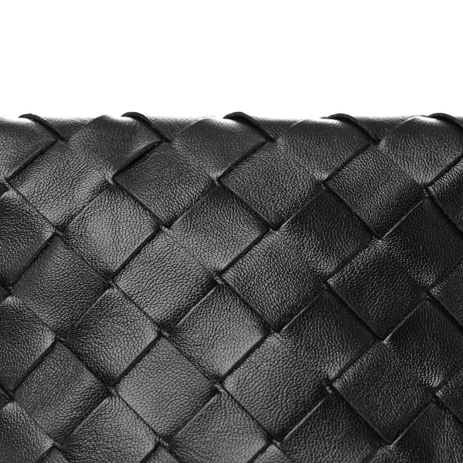 Bottega Veneta Calfskin Nappa Intrecciato Candy Wallace Black 8 of 10