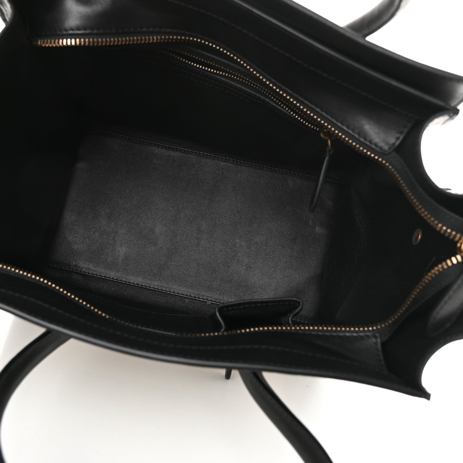 Celine Bullhide Calfskin Mini Bi-Color Luggage Black White 4 of 12