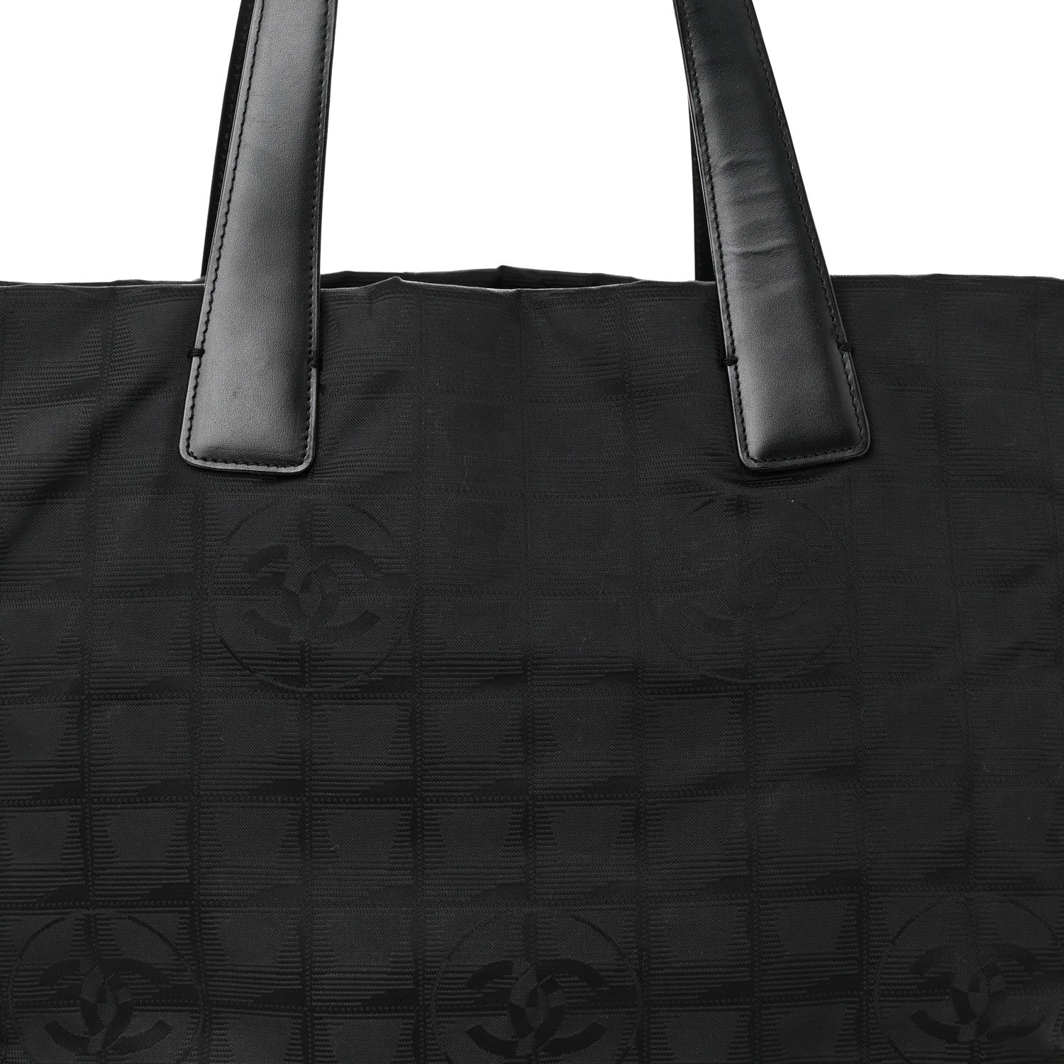 Chanel Nylon Large Travel Tote Black 8 of 10
