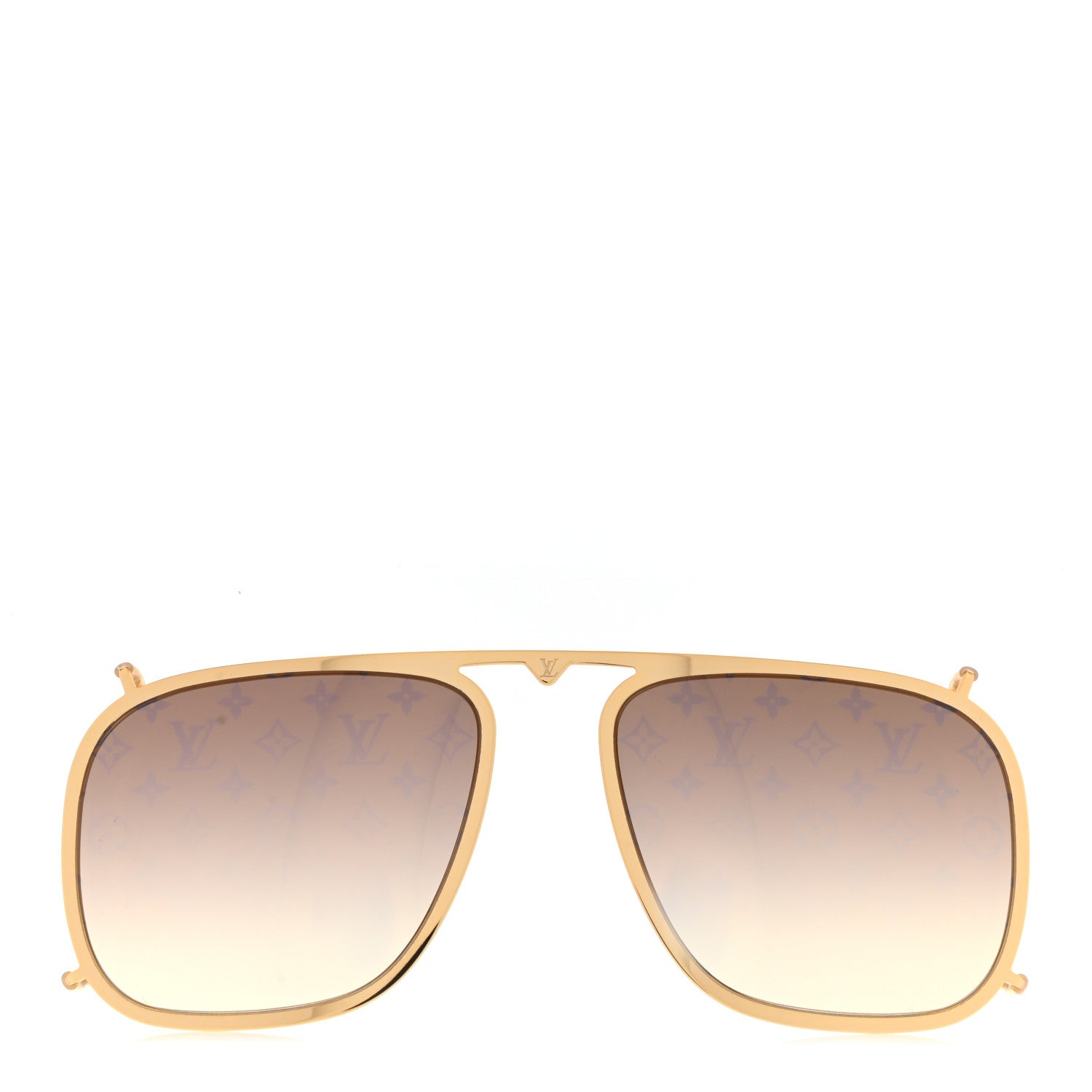 Louis Vuitton Monogram Satellite Clip-On Lenses Gold 1 of 5