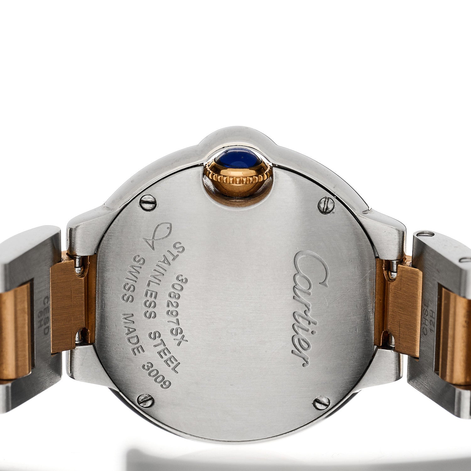 Cartier Stainless Steel 18K Pink Gold Diamond 28mm Ballon Bleu De Cartier Quartz Watch 4 of 4