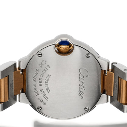 Cartier Stainless Steel 18K Pink Gold Diamond 28mm Ballon Bleu De Cartier Quartz Watch 4 of 4