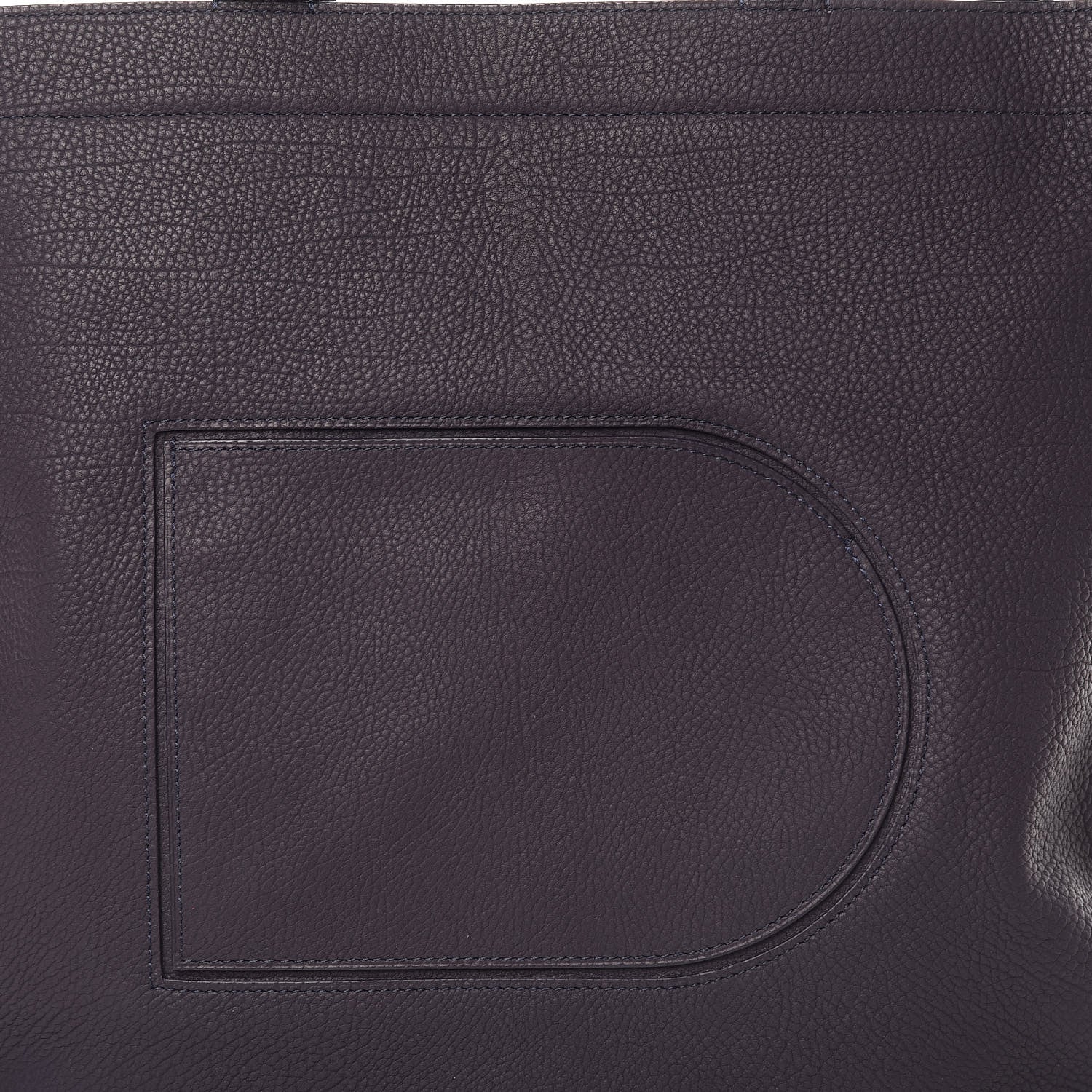 Delvaux Grained Calfskin Le Pin Tote Indigo 11 of 11