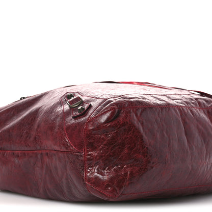 Balenciaga Agneau Classic Hardware Day Hobo Rouge Grenat 9 of 15