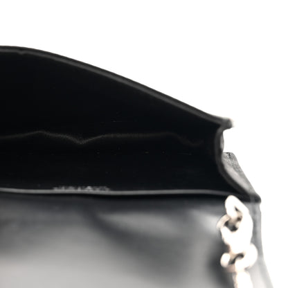 Prada Satin Crystal Metal Triangle Logo Card Holder With Strap Cristal 5 of 10