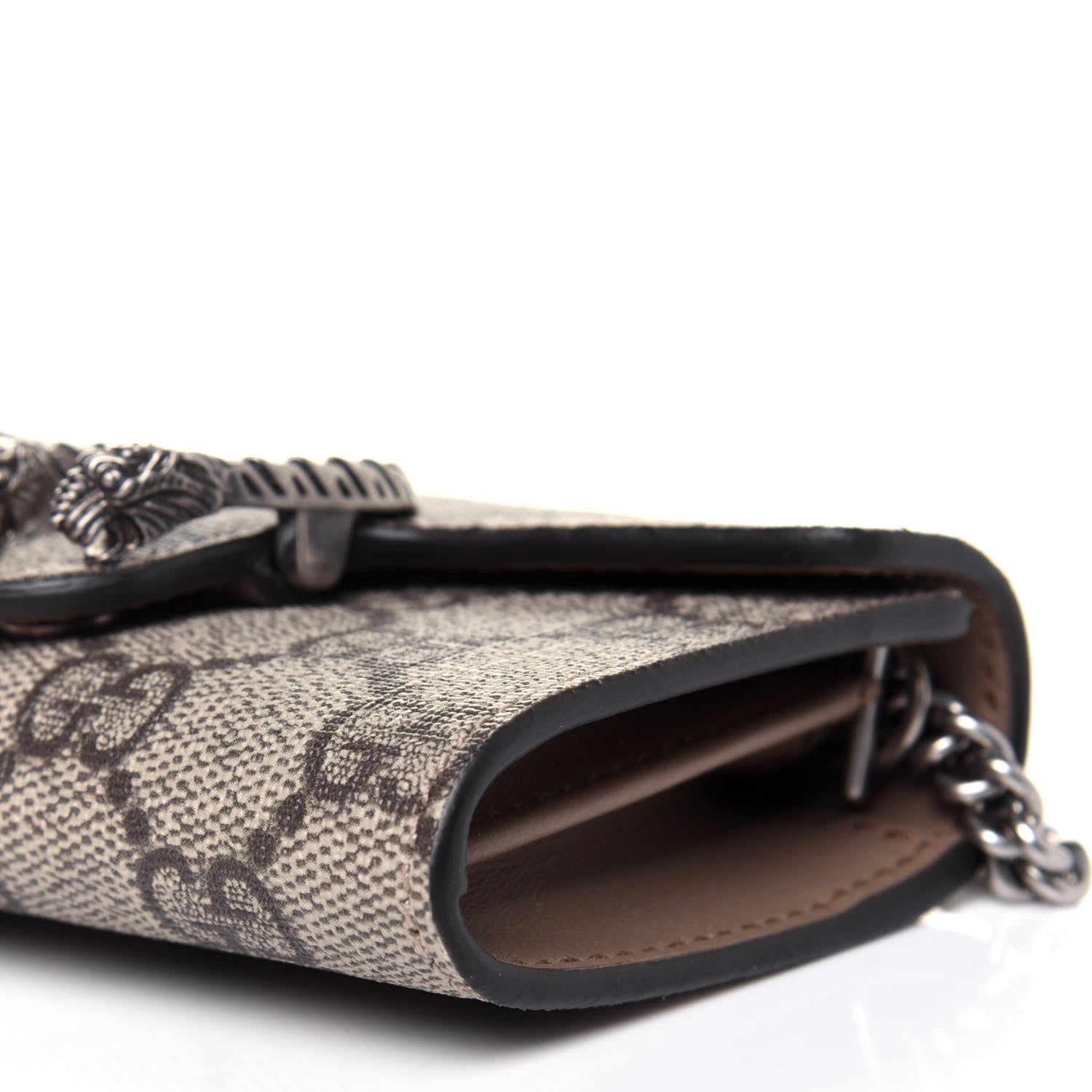 Gucci GG Supreme Monogram Dionysus Coin Purse Taupe 8 of 9