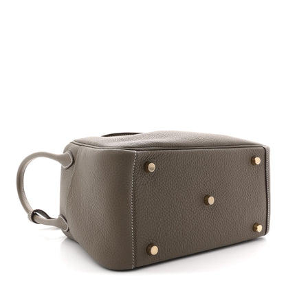 Hermes Taurillon Clemence Lindy 26 Etoupe 4 of 10