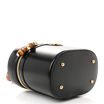 Gucci Calfskin Mini Bamboo Top Handle Shoulder Bag Black 4 of 11