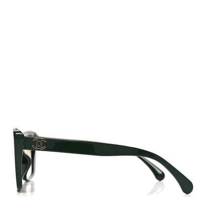 Chanel Acetate Butterfly Sunglasses 5540-A Green 3 of 7