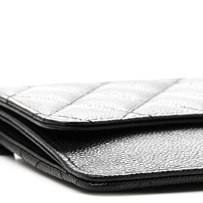 Chanel Caviar Quilted Classic Pouch With Handle Black 8 of 10