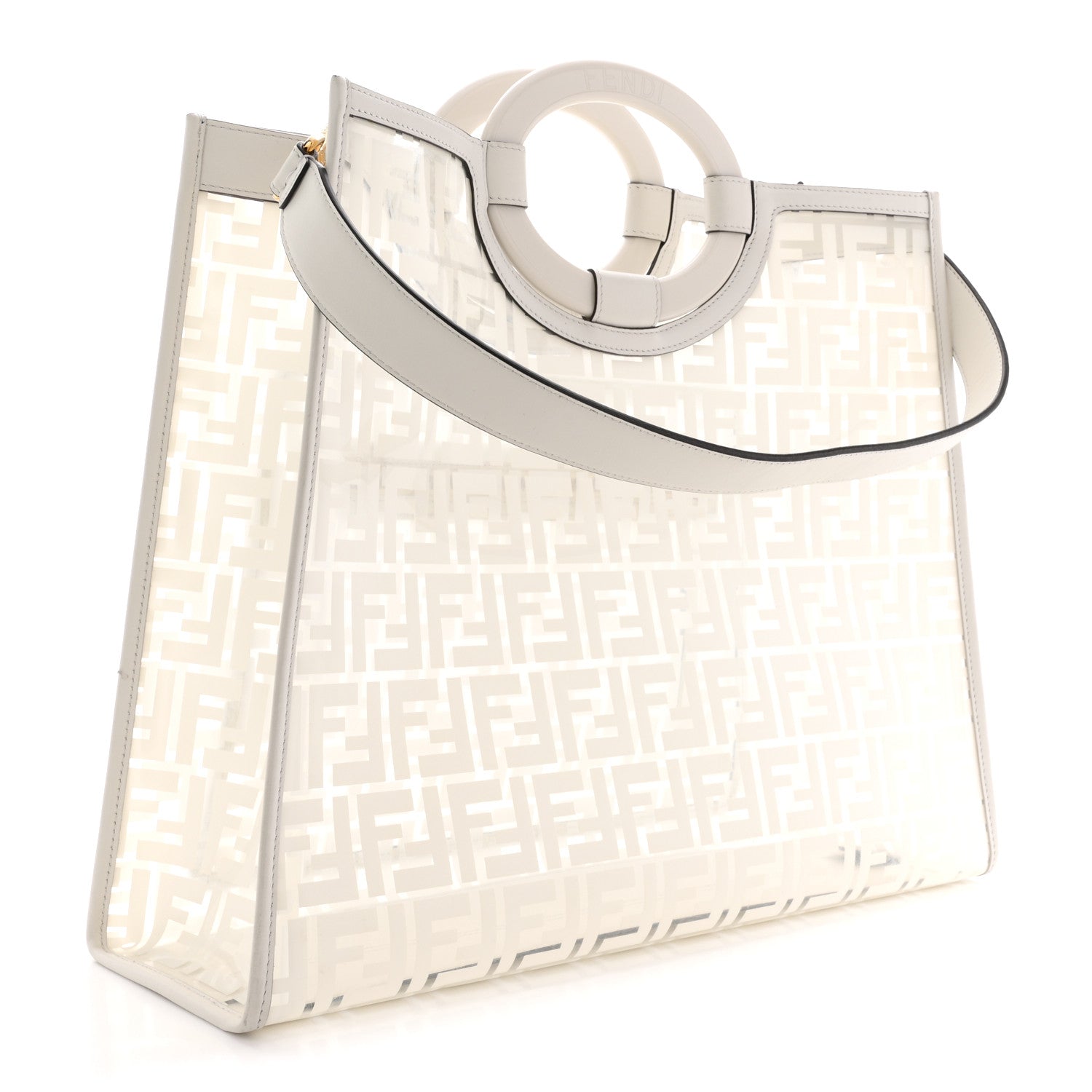 Fendi TPU FF Vitello Century Plexiglass Medium Runaway Shopper Fendi TPU FF Vitello Century Plexiglass Medium Runaway Shopper