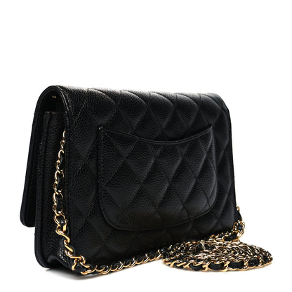 Chanel Caviar Quilted Wallet On Chain WOC Black 3 of 13