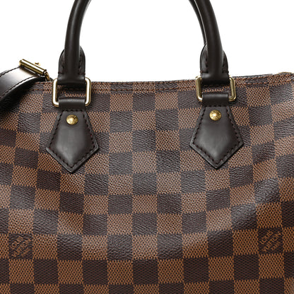 Louis Vuitton Damier Ebene Speedy Bandouliere 25 8 of 10